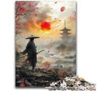Jigsaws 1000 Pieces for Teenagers Japanese Style Ninja Teenager Puzzles,Brain Intelligence Challenge Addictive Toys for Home Decoration (38x26cm)