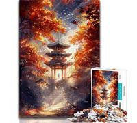 Jigsaws 1000 Pieces for Teenagers Japanese Temples 1000 Piece Jigsaw,Challenging Difficult Deal As Gifts for The Whole Family (size 38x26cm)