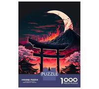 Jigsaws 1000 Pieces for Teenagers Japanese Torii Landscape Jigsaw Toy Wall Decor Staycation Kill Time Gifts for Friends And Family 38x26cm/1000pcs