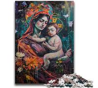 Jigsaws 1000 Pieces for Teenagers Jesus Graffiti Educational Game Challenge Toy Wall Decoration Unique Birthday And Xmas Gifts 50x75cm
