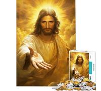 Jigsaws 1000 Pieces for Teenagers Jesus Reaching Out with Love Help The Brain Exercise A Work of Art Fun Games Suitable for Ages 14 And Up (38x52cm)