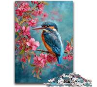 Jigsaws 1000 Pieces for Teenagers Kingfisher Bird Educational Game Challenge Toy Wall Decoration Unique Birthday And Xmas Gifts 50x75cm