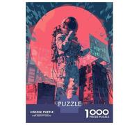 Jigsaws 1000 Pieces for Teenagers Laboratory Astronaut Jigsaws for Adults Brain Teaser Game A Work of Art Great Gift for Gaming 52x38cm/1000pcs