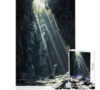 Jigsaws 1000 Pieces for Teenagers Light in The Darkness Toy Wall Decor Great Gift for Games for Educational Game Every Piece Is Unique - Size 38x26cm