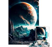 Jigsaws 1000 Pieces for Teenagers Martian Nature Relaxing Games Brain Intelligence Challenge Addictive Toys Funny Gifts Home Decoration (Size 38x52cm)