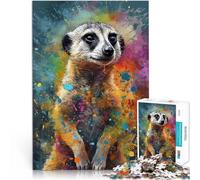 Jigsaws 1000 Pieces for teenagers Meerkat painting Geschenke zum Suchbegriff: "Herausfordernde Spiele" Geschenkideen50x70cm