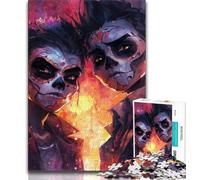 Jigsaws 1000 Pieces for Teenagers Mexican Skeleton Boy Adult Jigsaw,Fun Games Every Piece Is Unique - Challenging Family Fun Game (size 38x26cm)
