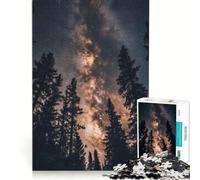 Jigsaws 1000 Pieces for Teenagers Milky Way through The Trees Impossible Game Difficult And Challenge Unique Birthday And Xmas Gifts 50x75cm