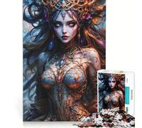 Jigsaws 1000 Pieces for Teenagers Mistress of Shadows And Magic Impossible Game Difficult And Challenge Unique Birthday And Xmas Gifts 38x52cm