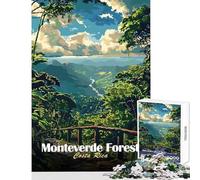 Jigsaws 1000 Pieces for Teenagers Monteverde Forest Costa Rica Landscape Art Relax Games Difficult Hard Home Decoration Toys Gifts for Friends And Family (38X26CM)