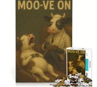 Jigsaws 1000 Pieces for Teenagers Moo-ve On Therapy Impossible Game Difficult And Challenge Unique Birthday And Xmas Gifts 38x26cm