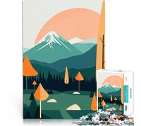 Jigsaws 1000 Pieces for teenagers Mountain Sunset Landscape Handgeschwindigkeitswettbewerb Eltern-Kind-Interaktion38x26cm