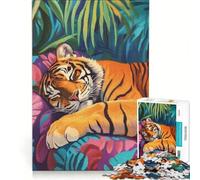 Jigsaws 1000 Pieces for Teenagers Mr. Tigre Impossible Game Difficult And Challenge Unique Birthday And Xmas Gifts 38x52cm