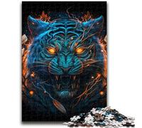 Jigsaws 1000 Pieces for Teenagers Mutant Tiger Monster for And 14 Years And over Educational Challenge Fun Activities at Home, Birthday Gifts, Travel Gifts 38x26cm