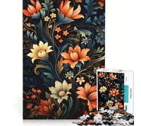 Jigsaws 1000 Pieces for Teenagers Mysterious Blooms Impossible Game Difficult And Challenge Unique Birthday And Xmas Gifts 50x75cm
