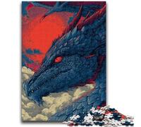 Jigsaws 1000 Pieces for Teenagers Mysterious Dragon Stress Reliever Difficult Challenge Deal As Gifts for The Whole Family 50x75cm