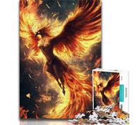 Jigsaws 1000 Pieces for Teenagers Mysterious Phoenix Jigsaw,Educational Games Home Decoration Birthday Present, Gifts, Wall Art 26x38cm