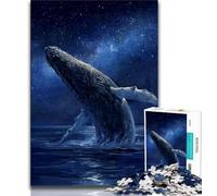 Jigsaws 1000 Pieces for Teenagers Mysterious Whale 1000 Pieces for Teenagers,Interesting Stress Reduction Parent-child Interaction 26x38cm