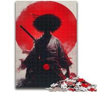 Jigsaws 1000 Pieces for Teenagers Neon Ninja Warrior Teenager Puzzles,Brain Intelligence Challenge Addictive Toys for Home Decoration (38x26cm)