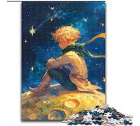 Jigsaws 1000 Pieces for Teenagers Night Sky The Little Prince, Help The Brain Exercise Addictive Toys to Cultivate Patience Perfect Decoration (Size 26x38cm)
