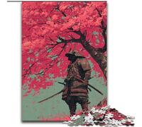 Jigsaws 1000 Pieces for Teenagers Ninja Under The Cherry Blossom Tree, Toys Educational Games Stress Relieving Unique Home Decor And Gifts (Size 26x38cm)