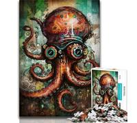 Jigsaws 1000 Pieces for Teenagers Octopus Graffiti 1000 Piece Puzzle,Educational Stress Relief Toy Gifts for Friends And Family (size 38x26cm)