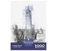 Jigsaws 1000 Pieces for Teenagers One World Trade Center Jigsaws for Adults Brain Teaser Game A Work of Art Great Gift for Gaming 70x50cm/1000pcs