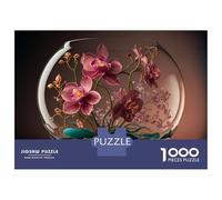 Jigsaws 1000 Pieces for Teenagers Orchid Flower 16 Jigsaws for Adults Brain Teaser Game A Work of Art Great Gift for Gaming 38x26cm/1000pcs