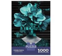 Jigsaws 1000 Pieces for Teenagers Orchid Woman Art Print Puzzles for Adults Toy Wall Decor Pattern Assembly Great Gift for Gaming 52x38cm/1000pcs