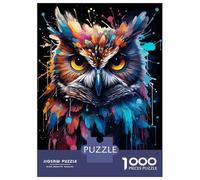Jigsaws 1000 Pieces for Teenagers Owl Wild Painting Jigsaw Toy Wall Decor Staycation Kill Time Gifts for Friends And Family 70x50cm/1000pcs