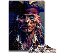 Jigsaws 1000 Pieces for Teenagers Pirate Captain Help The Brain Exercise Addictive Toys to Cultivate Patience Wall Decoration 50x75cm
