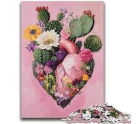Jigsaws 1000 Pieces for Teenagers Plant Heart 1000 Pieces for Adults,Learning Educational Toys Family Games Unique Birthday And Gifts (38x26cm)