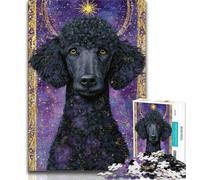 Jigsaws 1000 Pieces for Teenagers Poodle Adult Jigsaw,Fun Games Every Piece Is Unique - Challenging Family Fun Game (size 75x50cm)