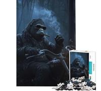 Jigsaws 1000 Pieces for Teenagers Primal Biker Toy Intellectual Game Impossible Game Analysis And Logic Gifts For Birthdays (Size 38x26cm)