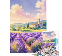 Jigsaws 1000 Pieces for Teenagers Provence Sunrise Challenging To Complete Stress Reliever Toy Wall Decor for Age 14+ Game (38x26cm)