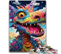 Jigsaws 1000 Pieces for Teenagers Psychedelic Art Dragon Puzzles for Adults,for Educational Game Challenge Toy Deal As Gifts for The Whole Family (75x50cm)