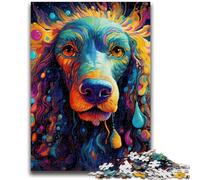 Jigsaws 1000 Pieces for Teenagers Psychedelic Dachshund Jigsaw,Educational Games Home Decoration Birthday Present, Gifts, Wall Art (50x75cm)
