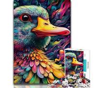 Jigsaws 1000 Pieces for Teenagers Psychedelic Duck Teenager Puzzles,learning Educational for Is Ideal As A Gift for The Whole Family (size 38x26cm)