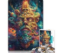 Jigsaws 1000 Pieces for Teenagers Psychedelic Humans 1000 Piece Jigsaw,Educational Stress Relief Toy Gifts for Friends And Family (size 75x50cm)