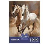 Jigsaws 1000 Pieces for Teenagers Purebred Arabian Horses Jigsaw Toy Wall Decor Staycation Kill Time Gifts for Friends And Family 52x38cm/1000pcs