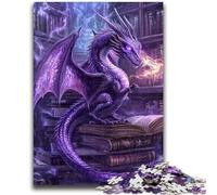 Jigsaws 1000 Pieces for Teenagers Purple Dragon Help The Brain Exercise Addictive Toys to Cultivate Patience Wall Decoration 50x75cm