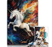 Jigsaws 1000 Pieces for Teenagers Rainbow Unicorn Adult Jigsaw,Fun Games Every Piece Is Unique - Challenging Family Fun Game (size 75x50cm)