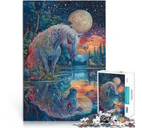 Jigsaws 1000 Pieces for teenagers red eyed horse Help the brain exercise addictive toys to cultivate patience A Work of Art 26x38cm