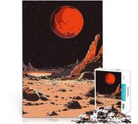 Jigsaws 1000 Pieces for teenagers Red Planet Familienspiel zum Stressabbau, schwierige Herausforderung für Heimdekoration38x26cm