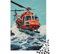Jigsaws 1000 Pieces for Teenagers Rescue Helicopter in Action -2 Jigsaw Puzzle Toy Wall Decor Difficult Challenge Birthday Present, Gifts, 38x26cm/1000pcs