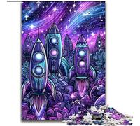 Jigsaws 1000 Pieces for Teenagers Rocket, Brain Teaser For Wall Decoration Unique Birthday And Xmas Gifts for for Age 14 (Size 26x38cm)