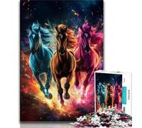 Jigsaws 1000 Pieces for Teenagers Running Horse Teenager Puzzles,learning Educational for Is Ideal As A Gift for The Whole Family (size 75x50cm)