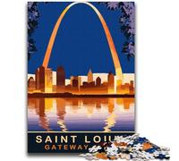 Jigsaws 1000 Pieces for Teenagers Saint Louis for And 14 Years And over Educational Challenge Fun Activities at Home, Birthday Gifts, Travel Gifts (size 38x52cm)