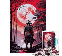 Jigsaws 1000 Pieces for Teenagers Samurai Warrior Help The Brain Exercise A Work of Art Fun Games Suitable for Ages 14 And Up (38x26cm)