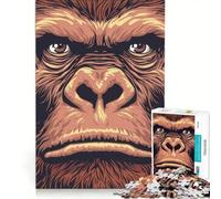 Jigsaws 1000 Pieces for Teenagers Sasquatch Bigfoot Face Impossible Game Difficult And Challenge Unique Birthday And Xmas Gifts 50x75cm